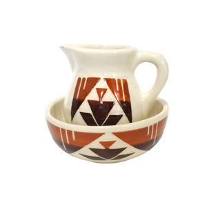 Vintage Sioux Native American Southwest Miniature Pottery Signed Kate Dismounts